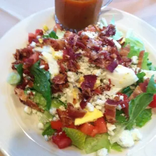 Old house salad with old house dressing