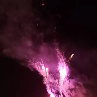 Fireworks after the lighting ceremony in Country Club Plaza.