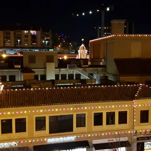Country Club plaza in all its holiday glory.The outline of the architecture is mind blowing.
