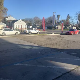 They literally made me park all the way in the corner.