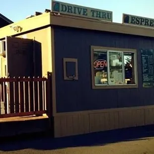 a coffee shop on a street corner
