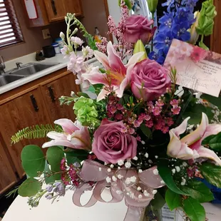 Another beautiful bouquet from Country Corner Florist.  The ladies are awesome!!