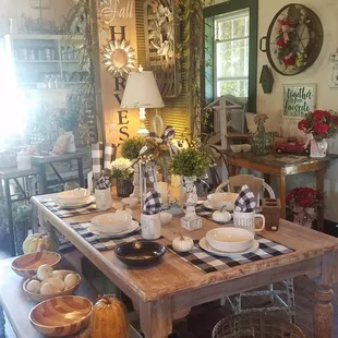 Small cottage store w custom made furniture