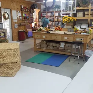 The workshop nextdoor where Debbie makes all her beautiful decorations!