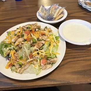 Grilled chicken salad from menu $9.99