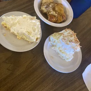 Dessert offerings, pies, bread pudding, cobblers...and more!!