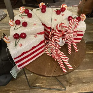 Cake ornaments in the shop