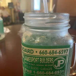Mason jar glasses