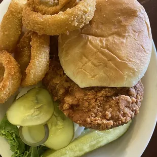 Pork Tenderloin with Onion Rings