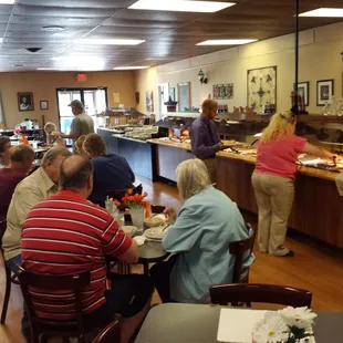 Breakfast buffet....