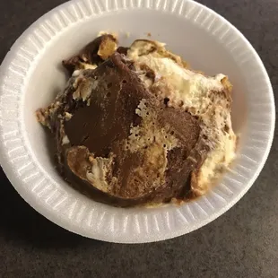 Eclair with graham cracker.