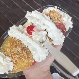 Largest 'Baby size' banana split I've ever seen!