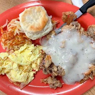 Chicken Fried Steak breakfast