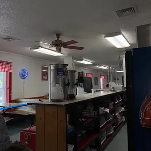 Inside the diner