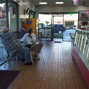 a man sitting at a table