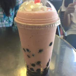 Strawberry Smoothie Boba