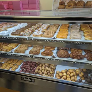 food, donuts, dough desserts