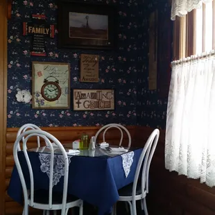 The Country Dove has a quaint little dining room.