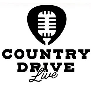 a microphone with the words country drive live