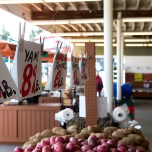 a display of produce for sale