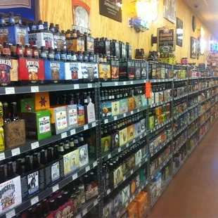 HUGE selection of craft beers.