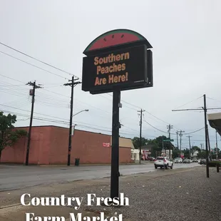 Peach truck must have come through