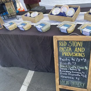 These are homemade fresh pastas!