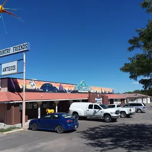 The exterior of our Antiques store. The former El Comedor Restaurant on Rt 66 in Moriarty, NM