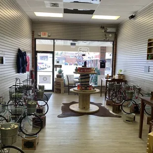 the inside of a store