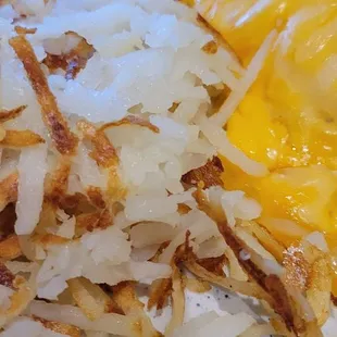 3 cheese omelet &amp; hashbrowns