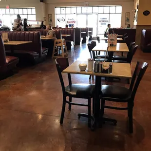 Variety of photos of the dining area