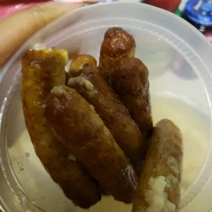 a person holding a plate of food