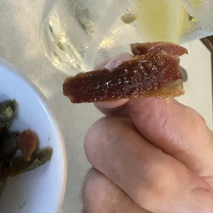 Bacon eat over cook.