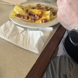 Ham and Cheese Omelette