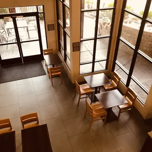 dining area view from the 2nd floor.