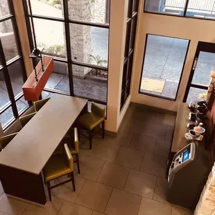 dining area view from 2nd floor.