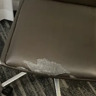 Old, damaged and rundown furniture