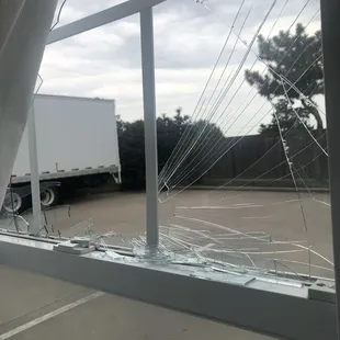 Broken window in our room they hoped we wouldn't notice I guess.