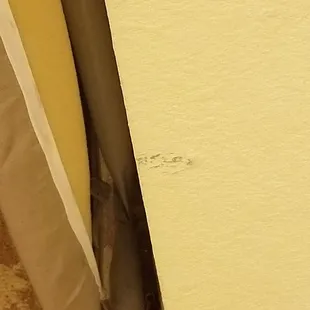 Dents and marks on the wall