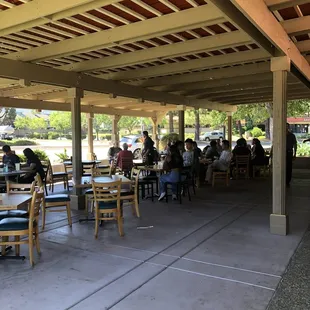 Large covered outdoor patio