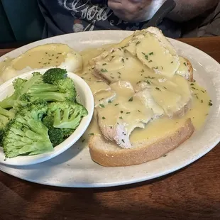 Open face Hot Turkey Sandwich