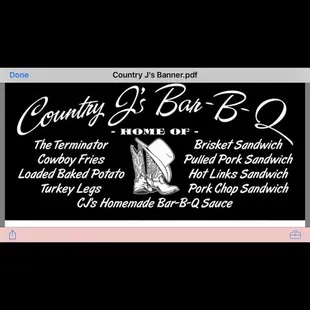 County Js Menu