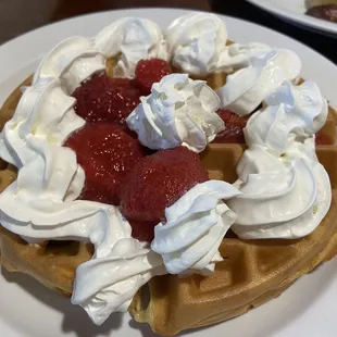 Strawberry waffles