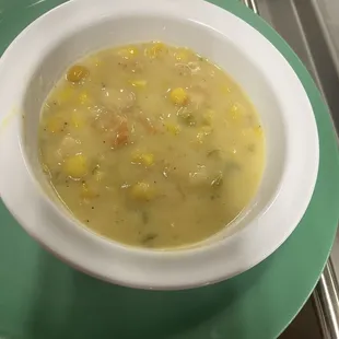 Shrimp and corn soup