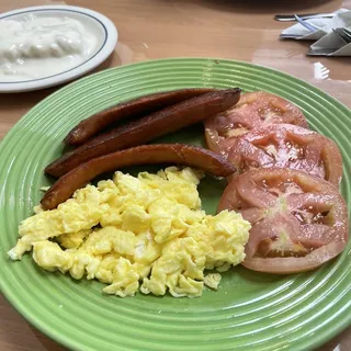 Portuguese Sausage and Eggs
