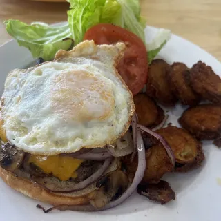 Mushroom & Onions Burger