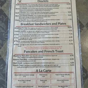 Breakfast Menu