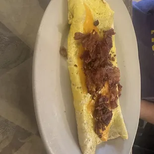 Bacon and Cheese Omlette