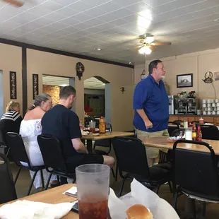 plain atmosphere but good food!