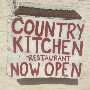 Country Kitchen! Now Open!